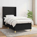Pat box spring cu saltea, negru, 100x200 cm, textil - WALTI WALTI