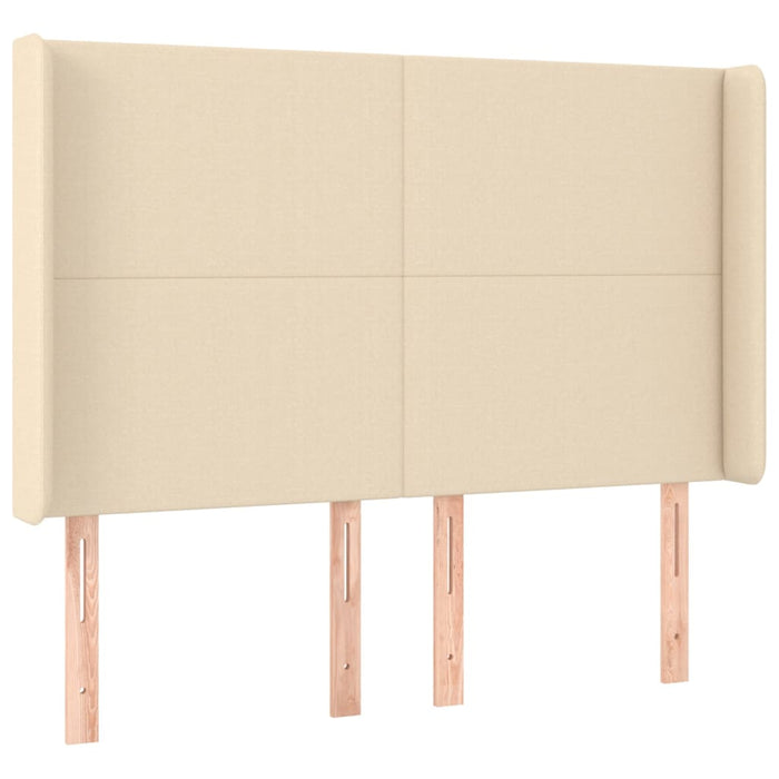 Pat box spring cu saltea, crem, 140x200 cm, textil - WALTI WALTI
