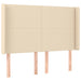 Pat box spring cu saltea, crem, 140x200 cm, textil - WALTI WALTI
