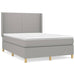 Pat continental, gri deschis, 140x200 cm, material textil - WALTI WALTI