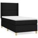 Pat box spring cu saltea, negru, 80x200 cm, textil - WALTI WALTI