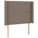 Pat box spring cu saltea, gri taupe, 90x190 cm, textil - WALTI WALTI