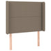 Pat box spring cu saltea, gri taupe, 90x200 cm, textil - WALTI WALTI