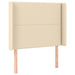 Pat box spring cu saltea, crem, 90x200 cm, textil - WALTI WALTI