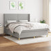 Pat continental, gri deschis, 180x200 cm, material textil - WALTI WALTI