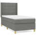 Pat box spring cu saltea, gri închis, 80x200 cm, textil - WALTI WALTI