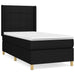 Pat box spring cu saltea, negru, 80x200 cm, textil - WALTI WALTI