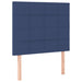 Pat box spring cu saltea, albastru, 100x200 cm, textil - WALTI WALTI