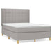 Pat continental, gri deschis, 140x200 cm, material textil - WALTI WALTI