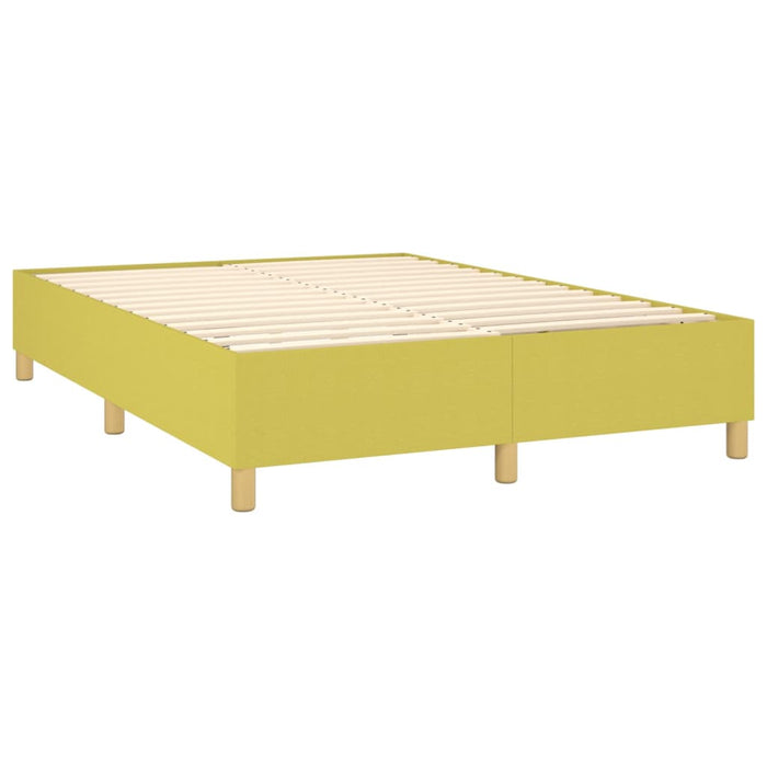 Pat continental cu saltea, verde, 140x200 cm, material textil WALTI