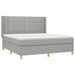 Pat continental, gri deschis, 180x200 cm, material textil - WALTI WALTI