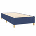 Pat box spring cu saltea, albastru, 80x200 cm, textil - WALTI WALTI