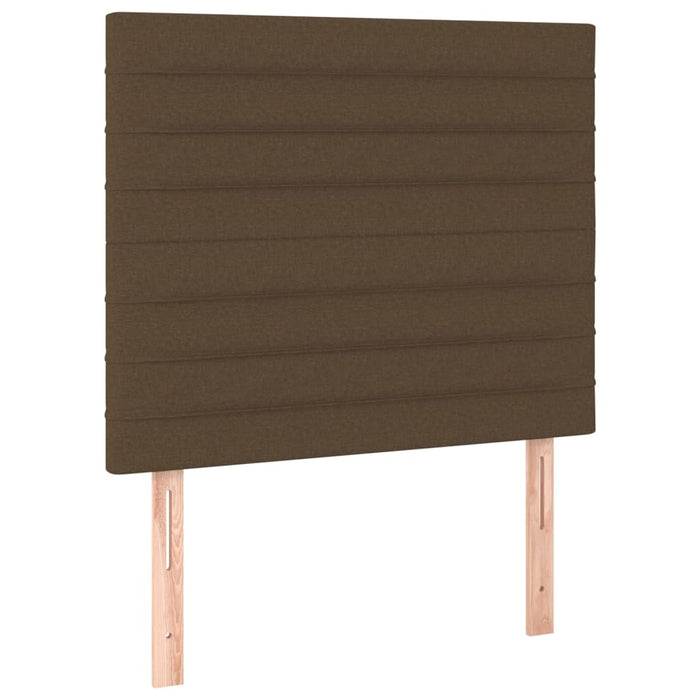 Pat box spring cu saltea, maro închis, 90x190 cm, textil - WALTI WALTI