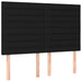 Pat box spring cu saltea, negru, 140x190 cm, textil - WALTI WALTI