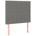 Pat box spring cu saltea, gri închis, 90x190 cm, textil - WALTI WALTI