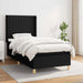 Pat box spring cu saltea, negru, 90x190 cm, textil - WALTI WALTI