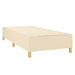 Pat box spring cu saltea, crem, 90x190 cm, textil - WALTI WALTI