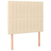 Pat box spring cu saltea, crem, 90x190 cm, textil - WALTI WALTI