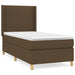 Pat box spring cu saltea, maro închis, 90x200 cm, textil - WALTI WALTI