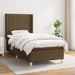 Pat box spring cu saltea, maro închis, 90x200 cm, textil - WALTI WALTI