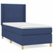 Pat box spring cu saltea, albastru, 100x200 cm, textil - WALTI WALTI