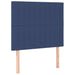 Pat box spring cu saltea, albastru, 100x200 cm, textil - WALTI WALTI