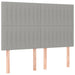 Pat box spring cu saltea, gri deschis, 140x190 cm, textil - WALTI WALTI