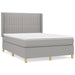 Pat continental, gri deschis, 140x200 cm, material textil - WALTI WALTI