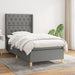 Pat box spring cu saltea, gri închis, 80x200 cm, textil - WALTI WALTI