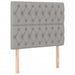 Pat box spring cu saltea, gri deschis, 90x190 cm, textil - WALTI WALTI
