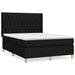 Pat box spring cu saltea, negru, 140x190 cm, textil - WALTI WALTI