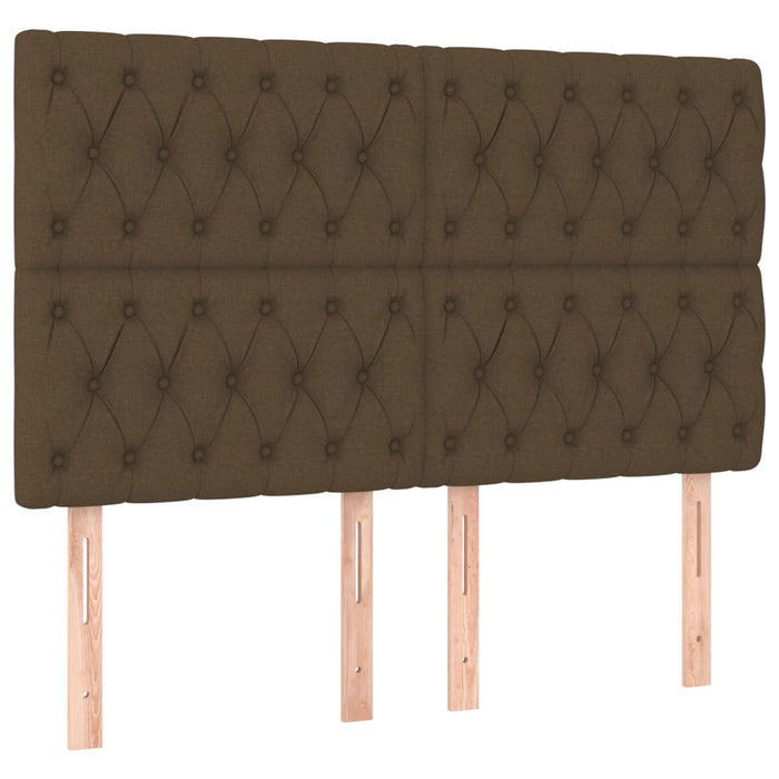 Pat box spring cu saltea, maro închis, 160x200 cm, textil - WALTI WALTI