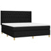 Pat box spring cu saltea, negru, 180x200 cm, catifea - WALTI WALTI
