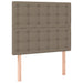 Pat box spring cu saltea, gri taupe, 80x200 cm, textil - WALTI WALTI