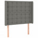 Pat box spring cu saltea, gri închis, 100x200 cm, textil - WALTI WALTI