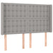 Pat box spring cu saltea, gri deschis, 140x190 cm, textil - WALTI WALTI
