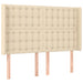 Pat box spring cu saltea, crem, 140x200 cm, textil - WALTI WALTI