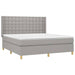 Pat continental, gri deschis, 180x200 cm, material textil - WALTI WALTI