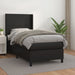 Pat box spring cu saltea, negru, 90x200 cm, piele ecologică - WALTI WALTI