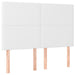 Pat box spring cu saltea, alb, 140x190 cm, piele ecologică - WALTI WALTI