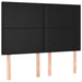 Pat box spring cu saltea, negru, 140x200 cm, piele ecologică - WALTI WALTI