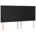 Pat box spring cu saltea, negru, 160x200 cm, piele ecologică - WALTI WALTI
