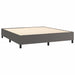 Pat box spring cu saltea, gri, 180x200 cm, piele ecologică - WALTI WALTI