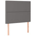 Pat box spring cu saltea, gri, 90x200 cm, piele ecologică - WALTI WALTI