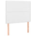 Pat box spring cu saltea, alb, 100x200 cm, piele ecologică - WALTI WALTI