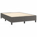 Pat box spring cu saltea, gri, 140x200 cm, piele ecologică - WALTI WALTI
