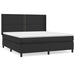 Pat box spring cu saltea, negru, 180x200 cm, piele ecologică - WALTI WALTI
