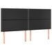 Pat box spring cu saltea, negru, 180x200 cm, piele ecologică - WALTI WALTI