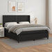 Pat box spring cu saltea, negru, 180x200 cm, piele ecologică - WALTI WALTI