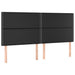 Pat box spring cu saltea, negru, 200x200 cm, piele ecologică - WALTI WALTI